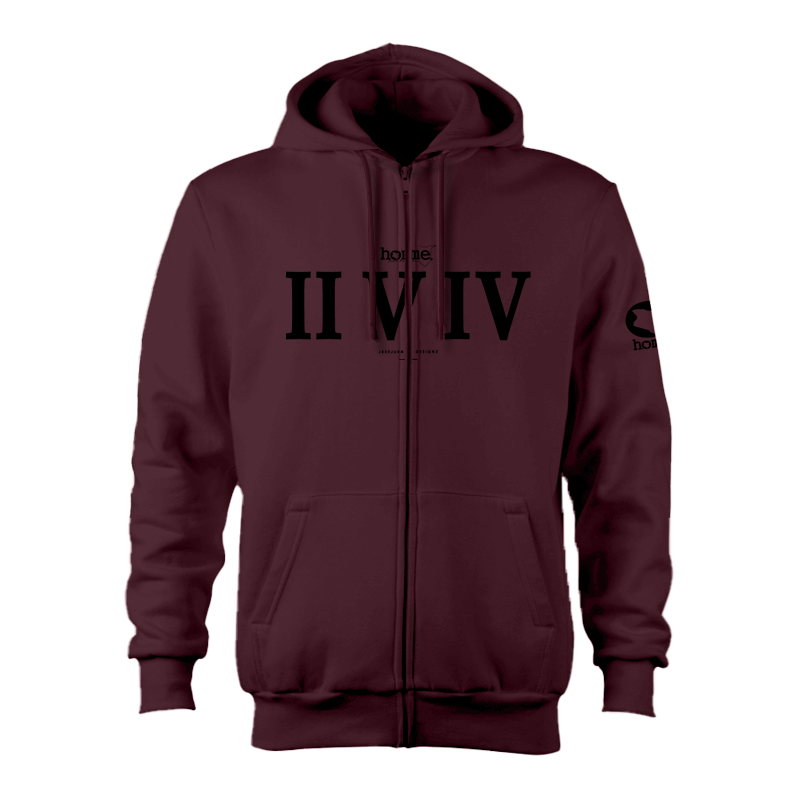 Zip-up Hoodie - Maroon (Nuvetra Fabric)