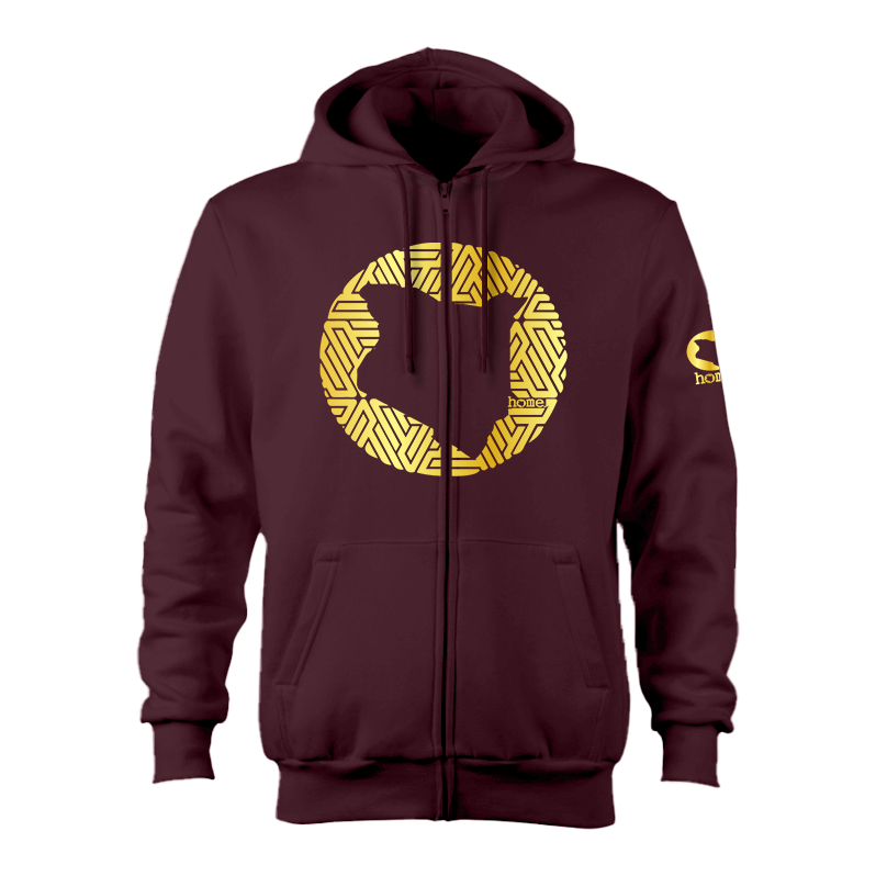 Zip-up Hoodie - Maroon (Nuvetra Fabric)