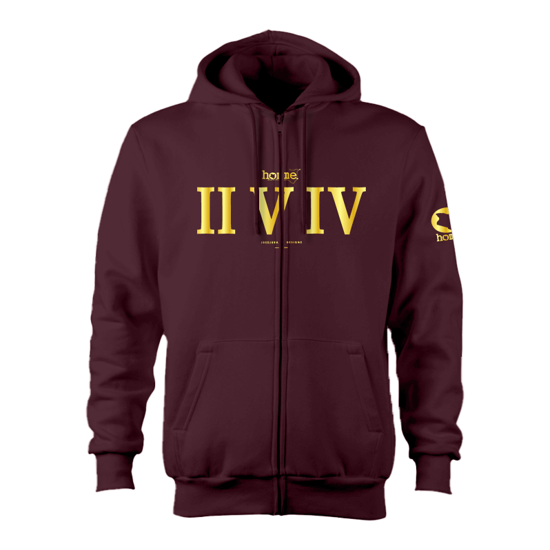 Zip-up Hoodie - Maroon (Nuvetra Fabric)