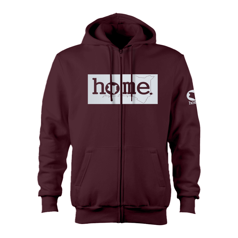 Zip-up Hoodie - Maroon (Nuvetra Fabric)