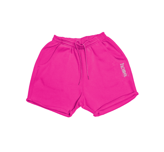Womens Booty Shorts - Hot Pink (Heavy Velvet Fabric)