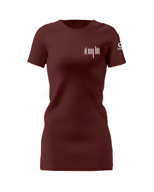 T-Shirt Dress - Maroon