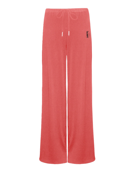 Womens Ribbed Cosy Pants - Mulberry