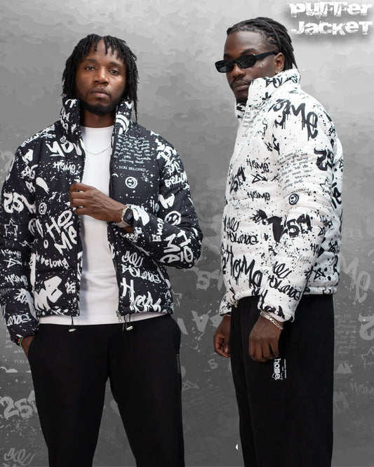 Ink Riot Puffer Jacket