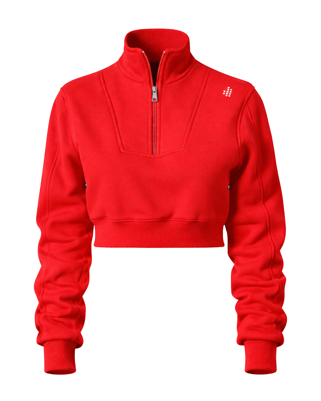 Cropped LÛME Quarter Zip Top - Nuvetra