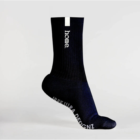 Cotton Crew Socks - Black