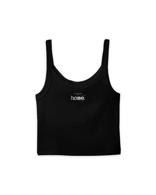 Slim Strap Vest Top - Black