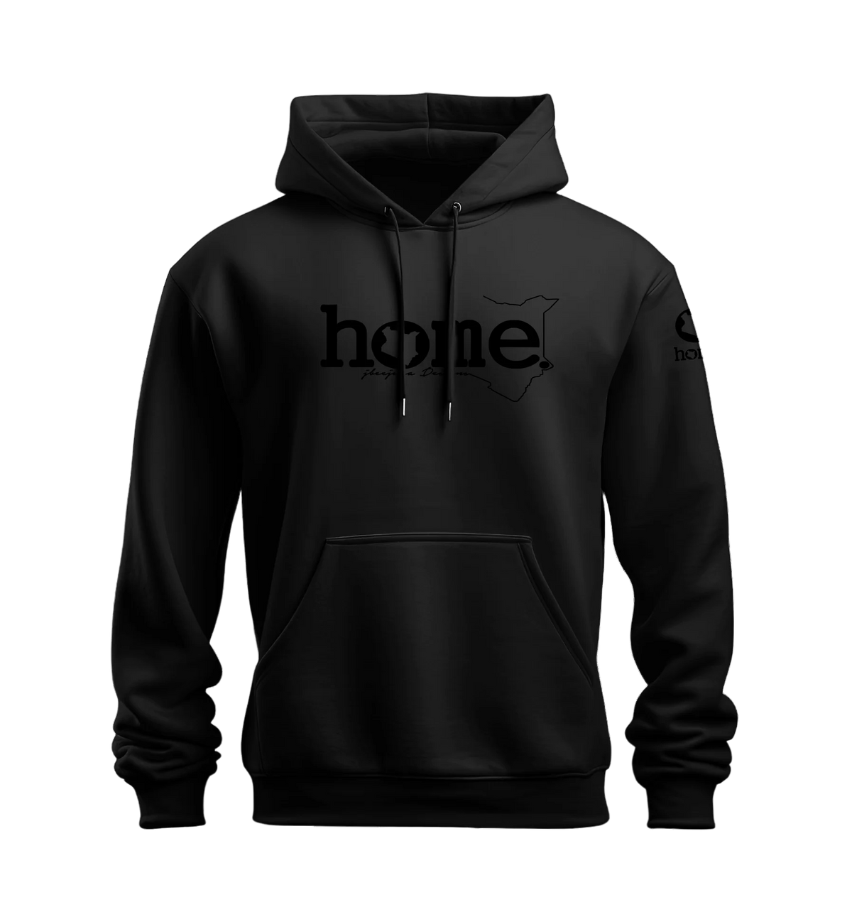 home_254 NUVETRA™ HOODIE WITH A BLACK CLASSIC WORDS PRINT 