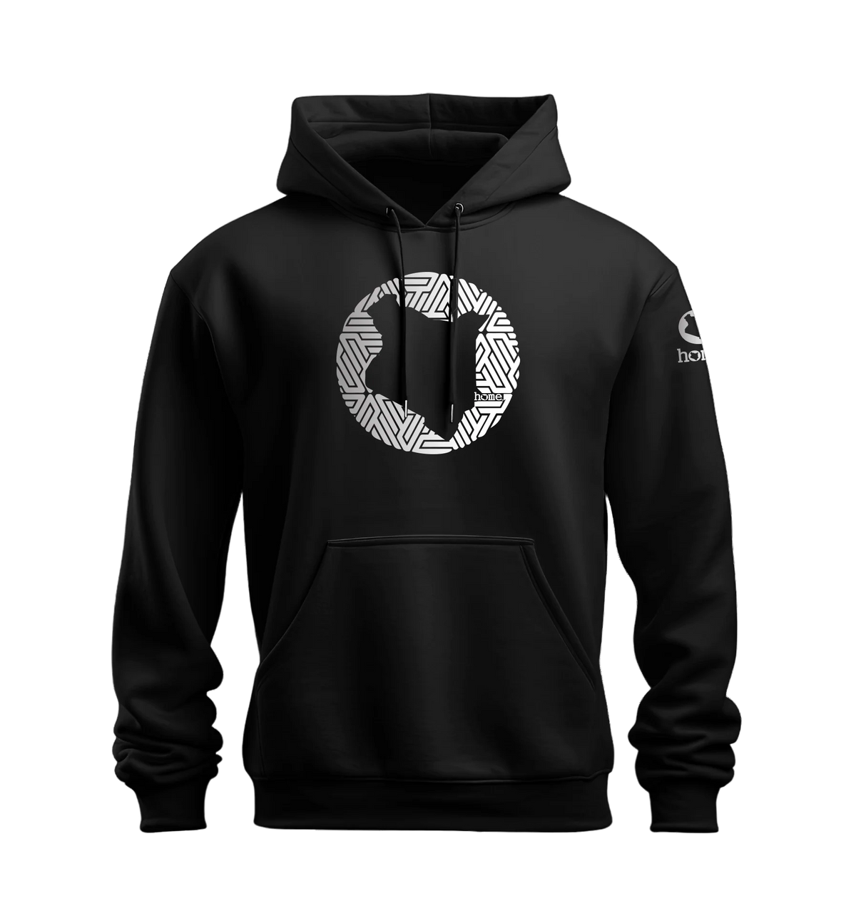 home_254 NUVETRA™ HOODIE WITH A SILVER MAP PRINT 