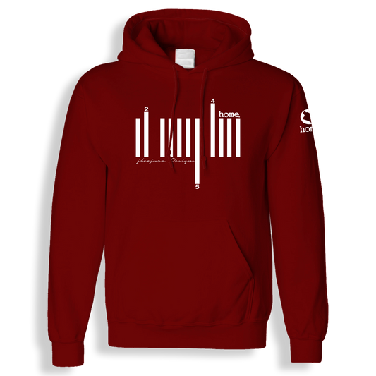 Hoodie - Maroon Red (Heavy Fabric)