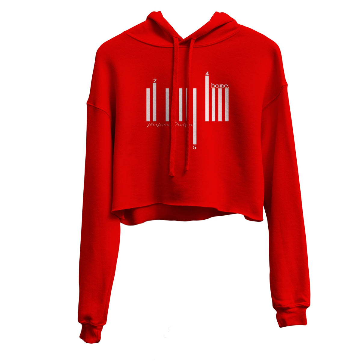 Cropped Hoodie - Red (Heavy Velvet Fabric)